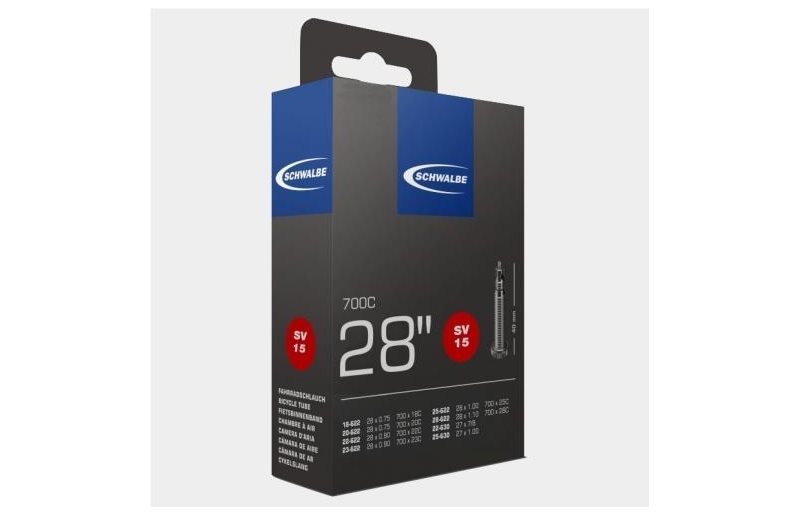 Cykelslang Schwalbe SV15 18/28-622 22/25-630 Racerventil 40mm