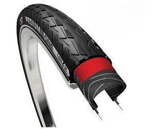 Cykeldæk CST Xpedium 700x38C 40-622 Punkteringsbeskyttelse1 Sort/Reflex