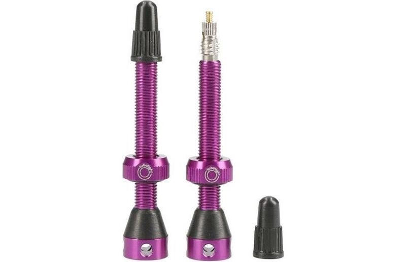 TUBOLIGHT Tubeless-venttiili Käyttöön Insertin Kanssa - 50 mm Violetti
