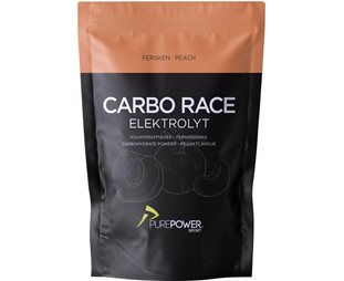 PurePower Urheilujuoma Carbo Race Elektrolyt Persikka 1 kg