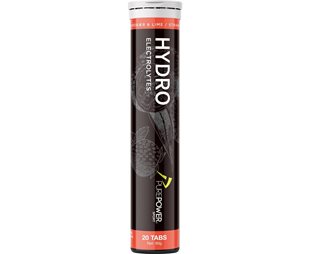 PurePower Sportsdrik Hydro Væskeudskiftning Jordbær/Lime 20 tabletter