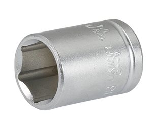 UNIOR Socket Point 1/4" 13mm Hopea