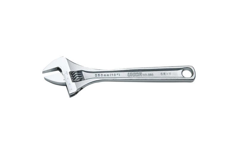 UNIOR Säädettävä lenkkiavain Adjustable Wrench 150mm Hopea