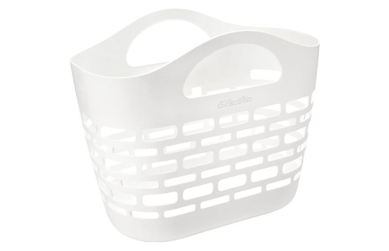 Electra Cykelkorg Plasket Basket 44.5cm White