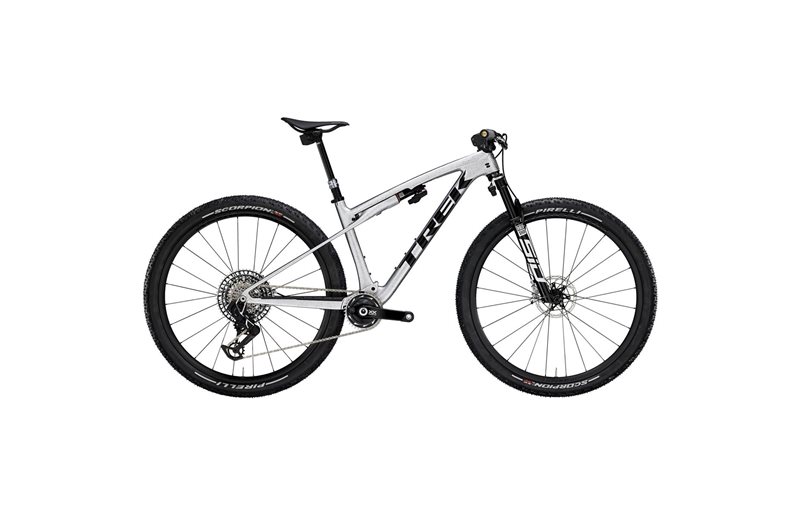 Trek Heldämpad MTB Supercaliber SLR 9.9 Flight Attendant Gen 2 Argent Drizzle