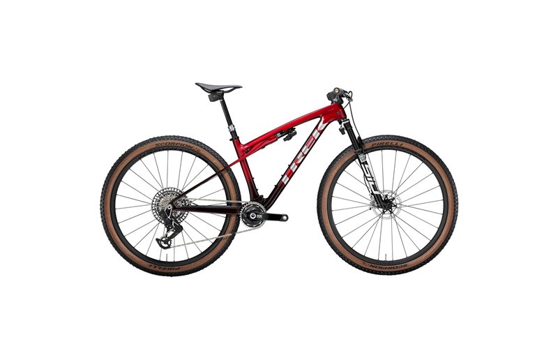 Trek Heldämpad MTB Supercaliber SLR 9.9 Flight Attendant Gen 2 Red Smoke/Drizzle