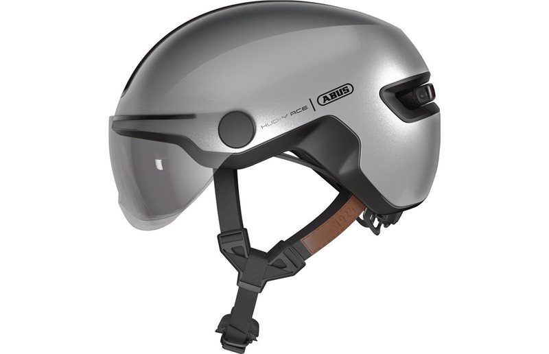 Abus Cykelhjälm Hud-Y ACE Gleam Silver