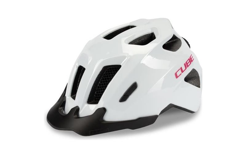 Cykelhjälm Cube JR Fink Flashwhite/Pink