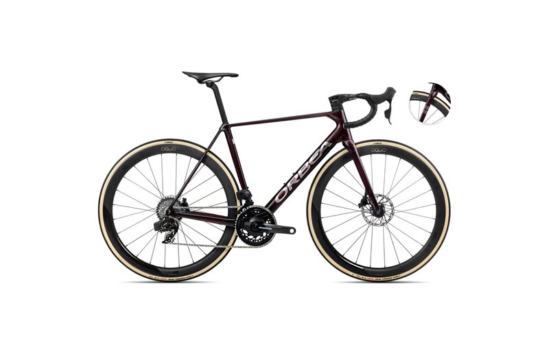 Maantiepyörä Orbea Orca M21eLTD PWR Wine Red Carbon View/Titanium