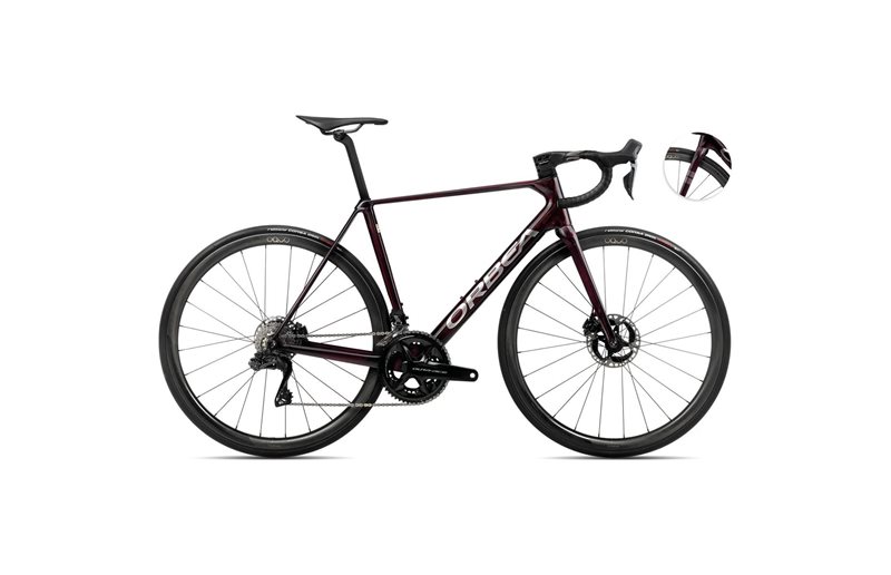 Maantiepyörä Orbea Orca M10iLTD PWR Wine Red Carbon View/Titanium