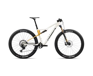 Täysjousto maastopyörä Orbea Oiz M10 Ivory White/Bumblebee Yellow