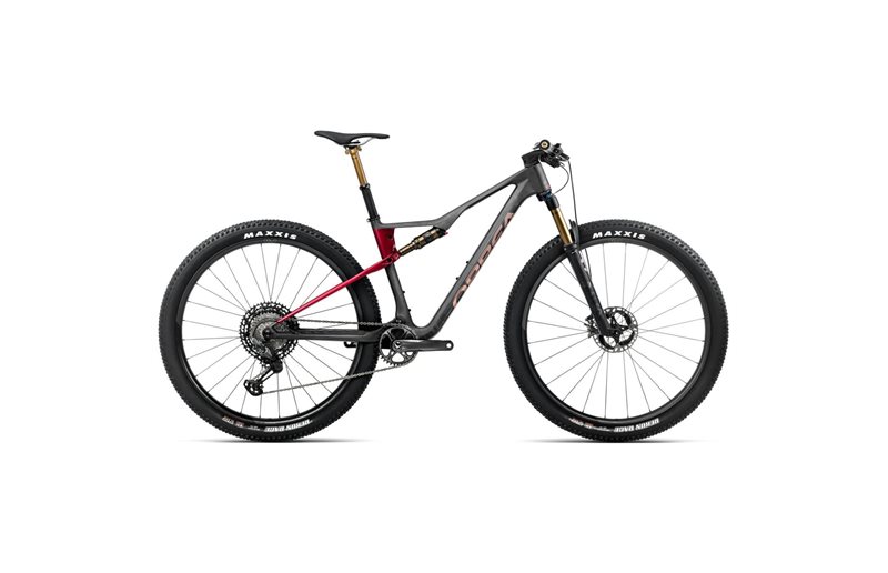 Orbea Heldämpad MTB Oiz M-Team Factory Diamond Carbon View/Cherry Red