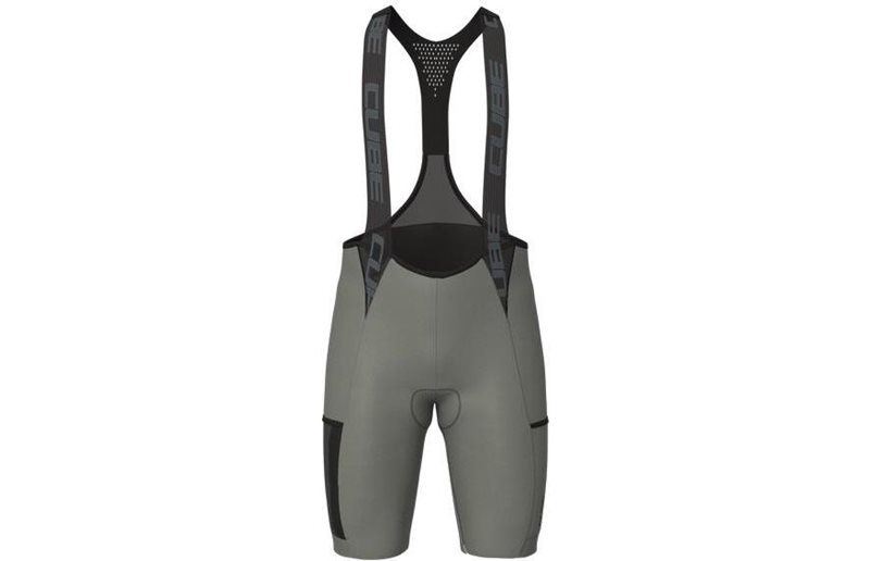Cube Pyöräilyshortsit Gravel Bib Short Cargo Olive