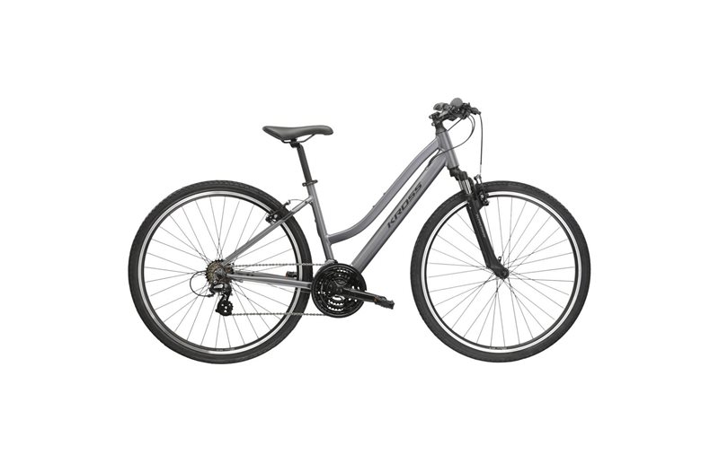 Naisten hybridipyörä Kross Evado 2.0 Lady Graphite/Black