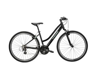 Naisten hybridipyörä Kross Evado 2.0 Lady Black/Mint