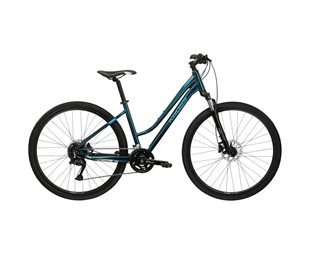 Naisten hybridipyörä Kross Evado 5.0 Lady Turquise/Green