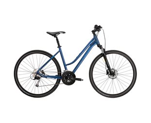 Naisten hybridipyörä Kross Evado 6.0 Lady Blue/Sky Blue