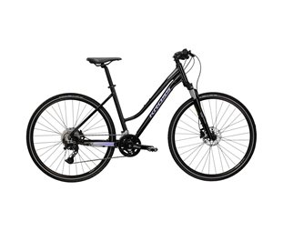 Naisten hybridipyörä Kross Evado 7.0 Lady Black/Violet