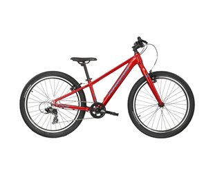 Barncykel Kross Level Jr 1.0 Red/Aquamarine 24