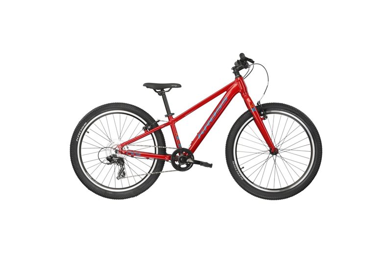 Lasten polkupyörä Kross Level Jr 1.0 Red/Aquamarine 24