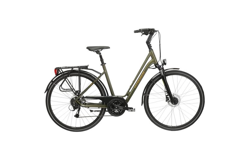 Kaupunkipyörä Kross Sentio 4.0 Green/Brown