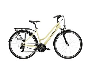 Naisten polkupyörä Kross Trans 1.0 Lady Beige/Violet