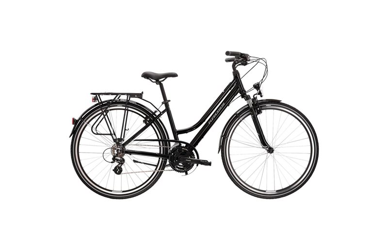 Naisten polkupyörä Kross Trans 2.0 Lady Black/Grey