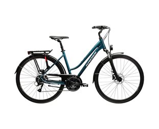 Naisten polkupyörä Kross Trans 4.0 Lady Turquise/Grey
