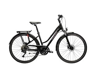 Naisten polkupyörä Kross Trans 7.0 Lady Black/Pink