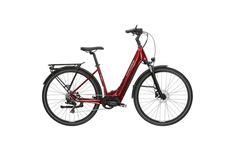 Naisten sähköpyörä Kross Trans LS 3.0 Uni Rubin/Silver