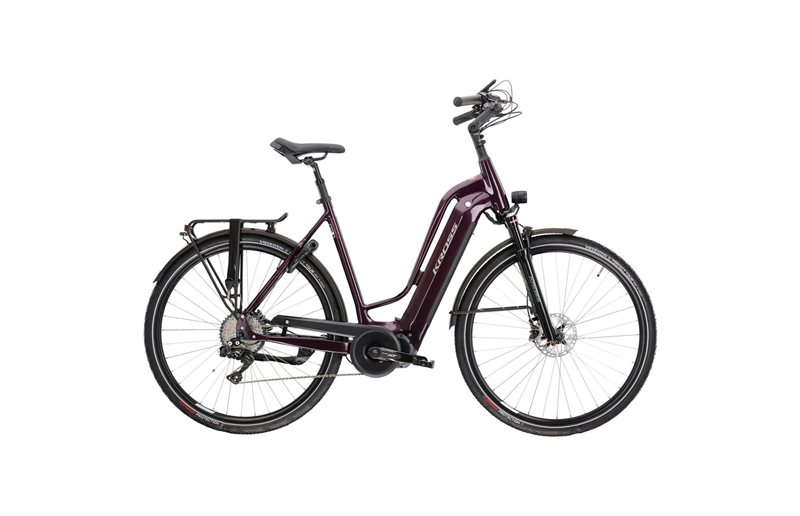 Naisten sähköpyörä Kross Trans Prestige Uni Violet/Grey