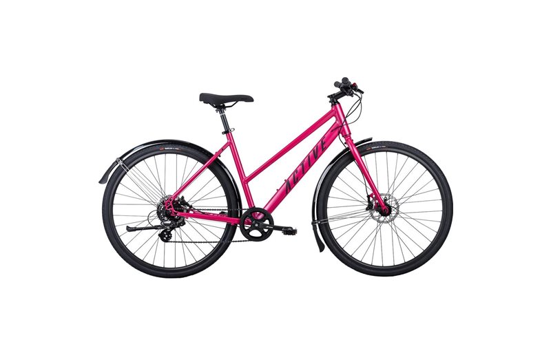 Naisten hybridipyörä Active Max 117 Matta Punainen