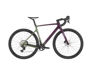 Gravel pyörä Scott Addict Gravel 40 Olivine Green/Blackberry Purple