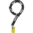 Levyjarrulukko+Lukkoketju ABUS GRANIT Detecto XPlus 8077 2.0 yellow + 12KS120 black loop
