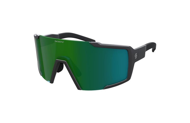 Scott Solglasögon Shield Compact Black Matt/Green Chrome