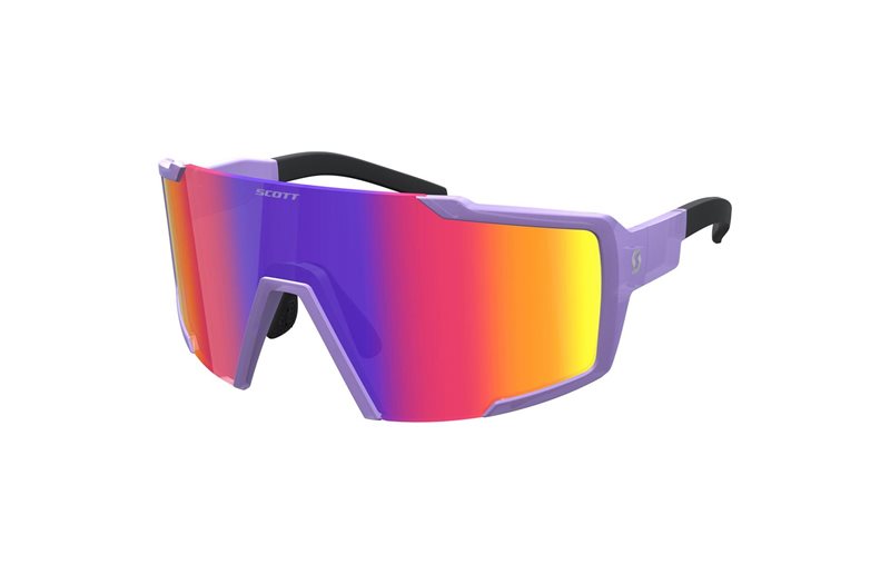 Scott Solglasögon Shield Compact Swish Purple/Teal Chrome