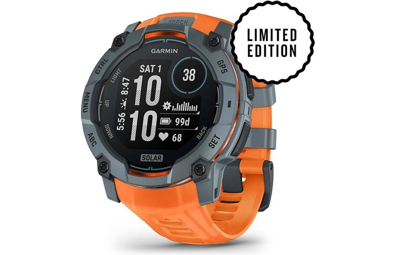 Garmin Multisport-älykello Instinct 3 Solar 50mm Grey/Orange