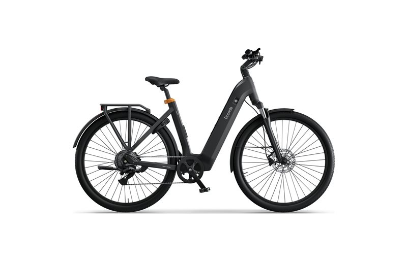 Naisten sähköpyörä Ecoride Tripper 4 Hub Low Musta