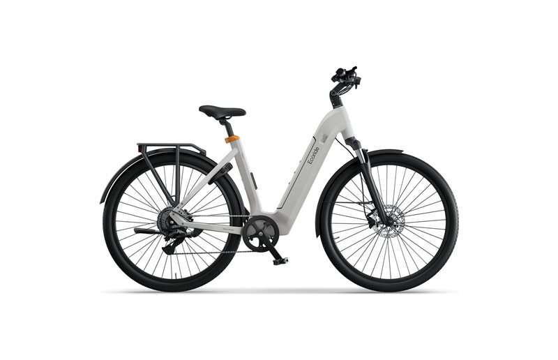Naisten sähköpyörä Ecoride Tripper 4 Hub Low Valkoinen