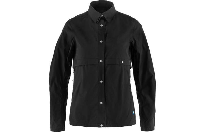Pyöräilytakki Fjällräven Hoja Rider's Wind Jacket W Black