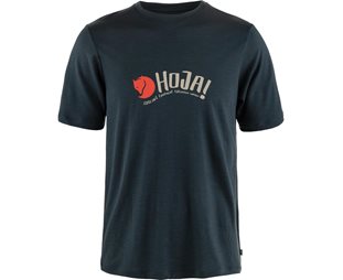 Sykkeltrøye Fjällräven Hoja Wool T-shirt M Dark Navy