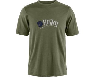 Sykkeltrøye Fjällräven Hoja Wool T-shirt M Laurel Green
