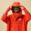 Sadeviitta Fjällräven Hoja Rain Fox Poncho Flame Orange