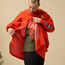 Sadeviitta Fjällräven Hoja Rain Fox Poncho Flame Orange