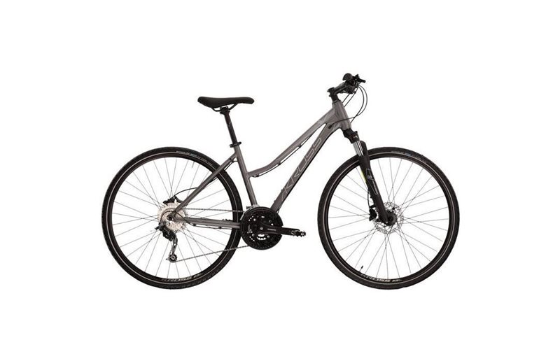 Naisten hybridipyörä Kross Evado 6.0 Lady Graphite/Black