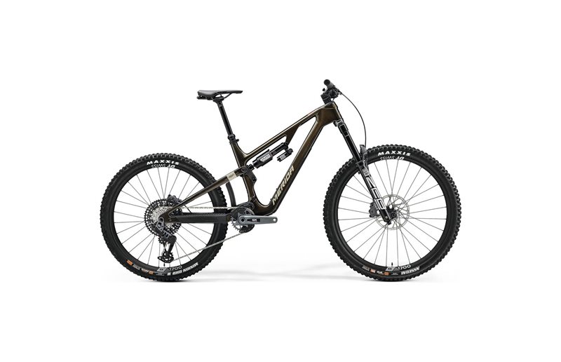 Täysjousto maastopyörä Merida ONE-SIXTY 8000 Guarded Gold/Cream
