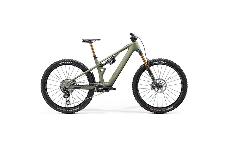Sähkömaastopyörä Merida eONE-SIXTY SL 10K Silk Anaconda Green/Brown Dots