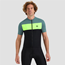 Pyöräilypaita Rogelli Core Block Jersey SS Men Black/Turquoise/Fluor Yellow