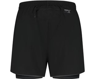 Löparshorts Rogelli Distance 2-in-1 Running Shorts Men Black