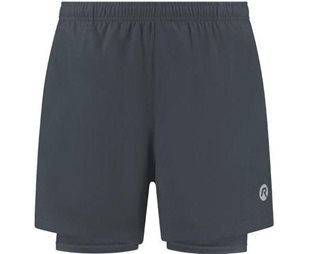 Löparshorts Rogelli Essential 2-in-1 Running Shorts Men Grey